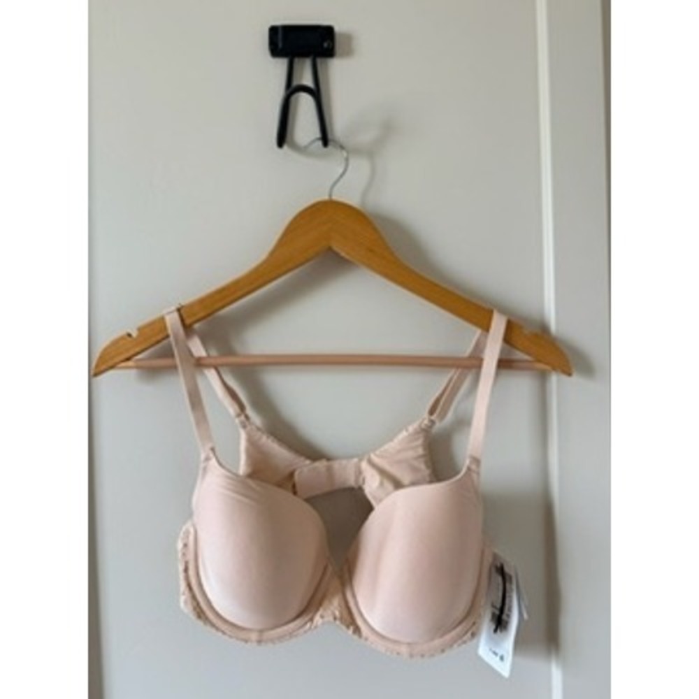 Chantelle Norah EasyFeel Molded Underwire Bra Nude Lace 36B NEW